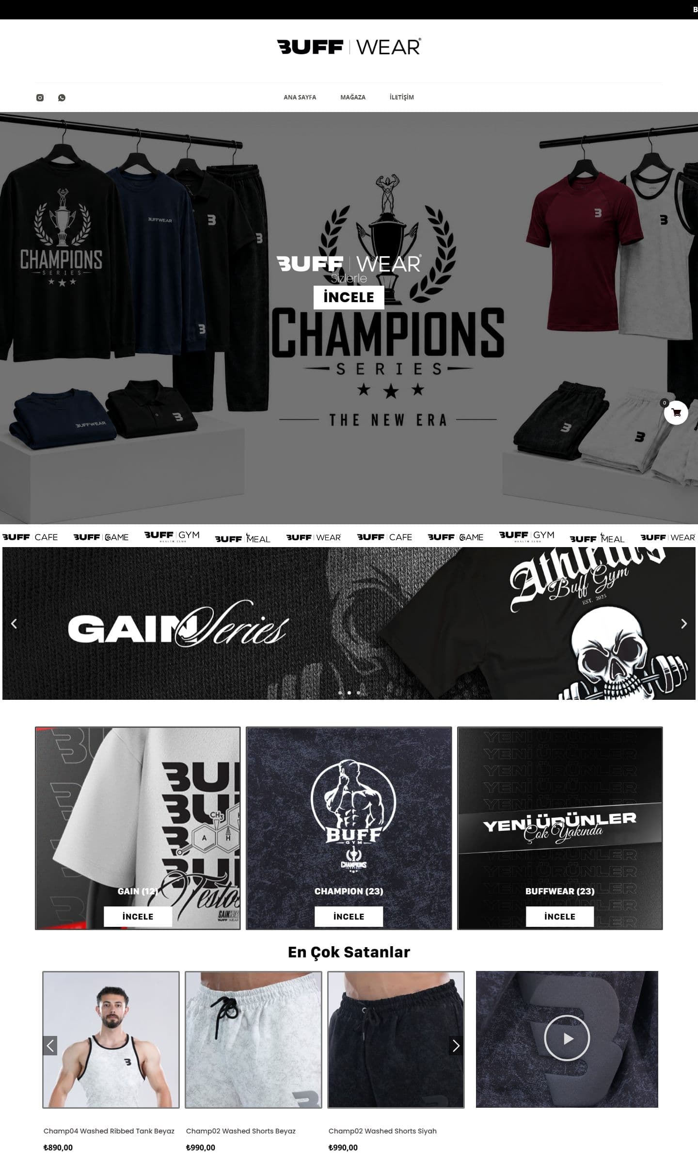 BUFF WEAR — Spor Giyim E-Ticaret
